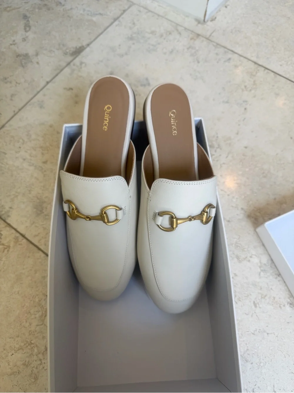 NWT Quince Leather Loafer Mule